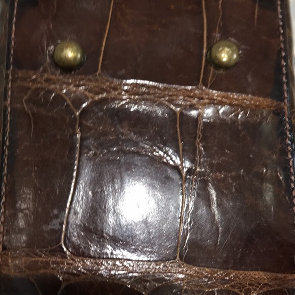 Genuine Alligator Leather  Brown alligator 🐊 handbag